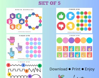Brain Gym Worksheets: Fun Learning Activities for Kids (Digital Download)