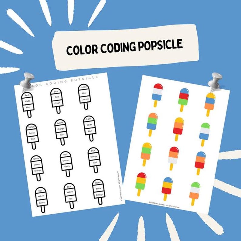 Color Coding Worksheets Bundle: Preschool & Kindergarten Learning ...