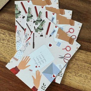 Set di biglietti di San Valentino "Ti amo", biglietti ti amo