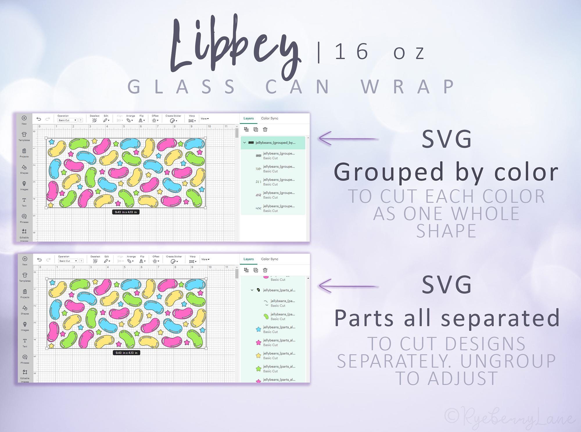 Whole Shop 16oz Libbey Glass Can Bundle 95 Digital Glass Wrap SVG Pack ...