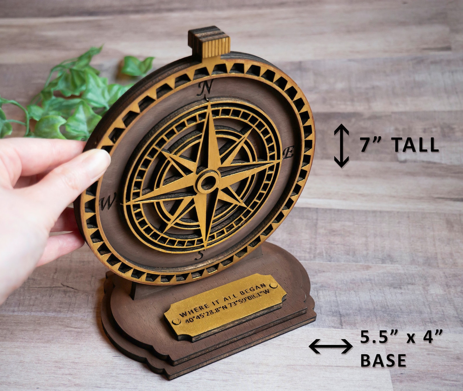 Compass Stand Laser Cut File Digital SVG DOWNLOAD Tiered Tray Engraved ...