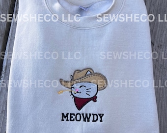 Sweat-shirt chaton cowboy