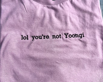 Lol tu n'es pas yoongi tee *économique*