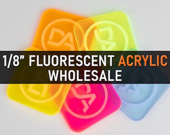 Glowforge 1/8" Fluorescent Acrylic 12" x 19"