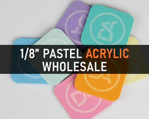 Pastel Acrylic Tags - 90x60x3mm – Jacryl Creations