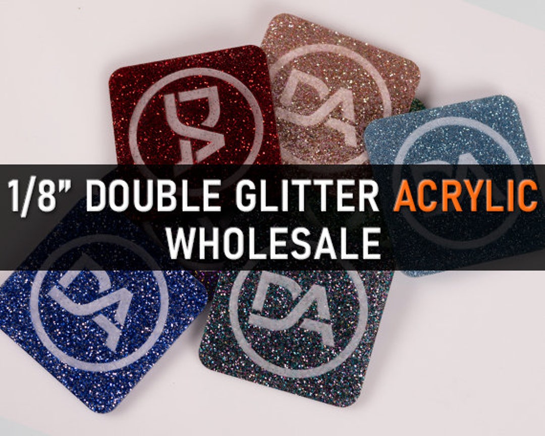 Double Glittered Cast Acrylic Sheets, Plexiglass Sheets, CNC