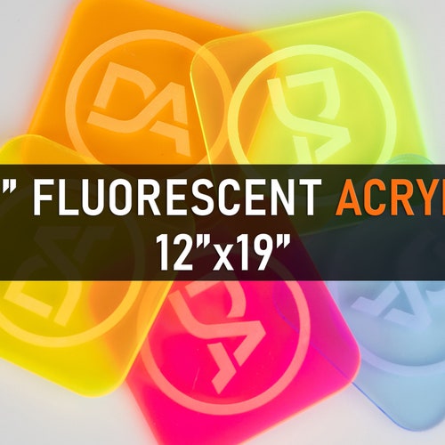 1/8 Fluorescent Acrylic 12 X 19 Etsy