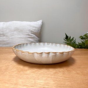 MADE TO ORDER - Large Fruit Bowl in Wave Toasty Coconut