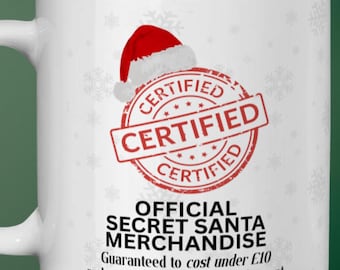 Mok met officiële Secret Santa-merchandise – Grappig kerstcadeau