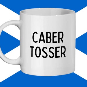 CABER TOSSER Mug, Highland Games, Funny Scottish Mug, Scotland Mug, Scots, Scottish Culture,Scottish Humour,Caber Tossing Mug,Scottish Mug