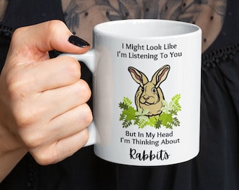 Rabbit Lover Mug: Unique Handmade Ceramic Gift