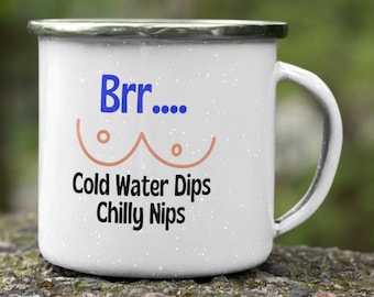 Open Water, Wild Swimming Mug, Cold Water Dips, Chilly Nips, Cheeky, Funny Mug For Cold Water Swimmer, Gift for Her, Dry Robe Gang, Swim Mug
