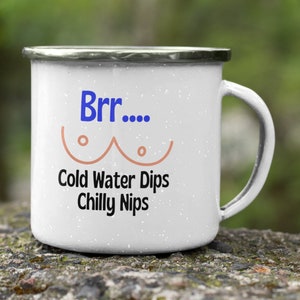 Open Water, Wild Swimming Mug, Cold Water Dips, Chilly Nips, Cheeky, Funny Mug For Cold Water Swimmer, Gift for Her, Dry Robe Gang, Swim Mug