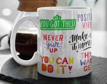 Motivational Coffee Mug: Positive Affirmations, Self-Love Gift