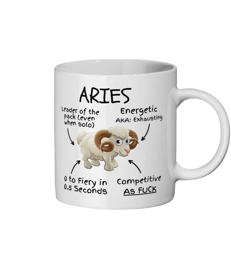 MugginTheMule Aries Traits Mug - Thumbnail 4
