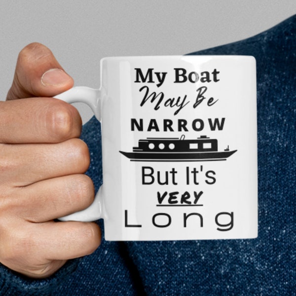 Narrowboat Mug, Barge, Canal, Waterways, Skipper, Captain, Owner, Narrow Boat, Funny Canal Boat Mug, Waterways Gift, Canal Art, Canal Ware