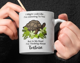 Tortoise Lovers Mug, Tortoise Mad Gift, Tortoise Coffee Mug, Cute Tortoise, Unique Birthday Gift