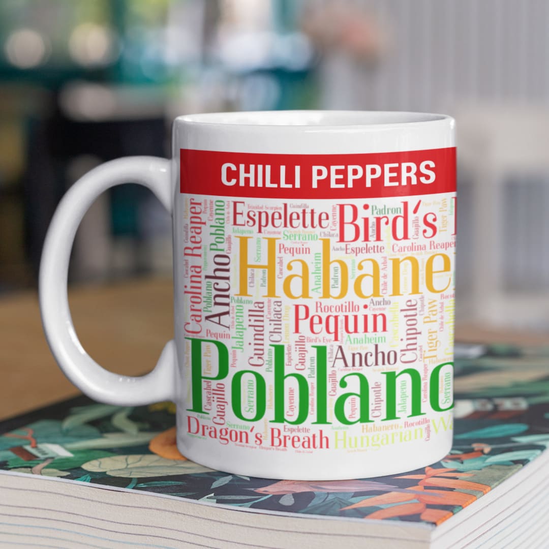 Chilli Varieties Mug – Pepper Types / Gift for Chilli Heads - Etsy