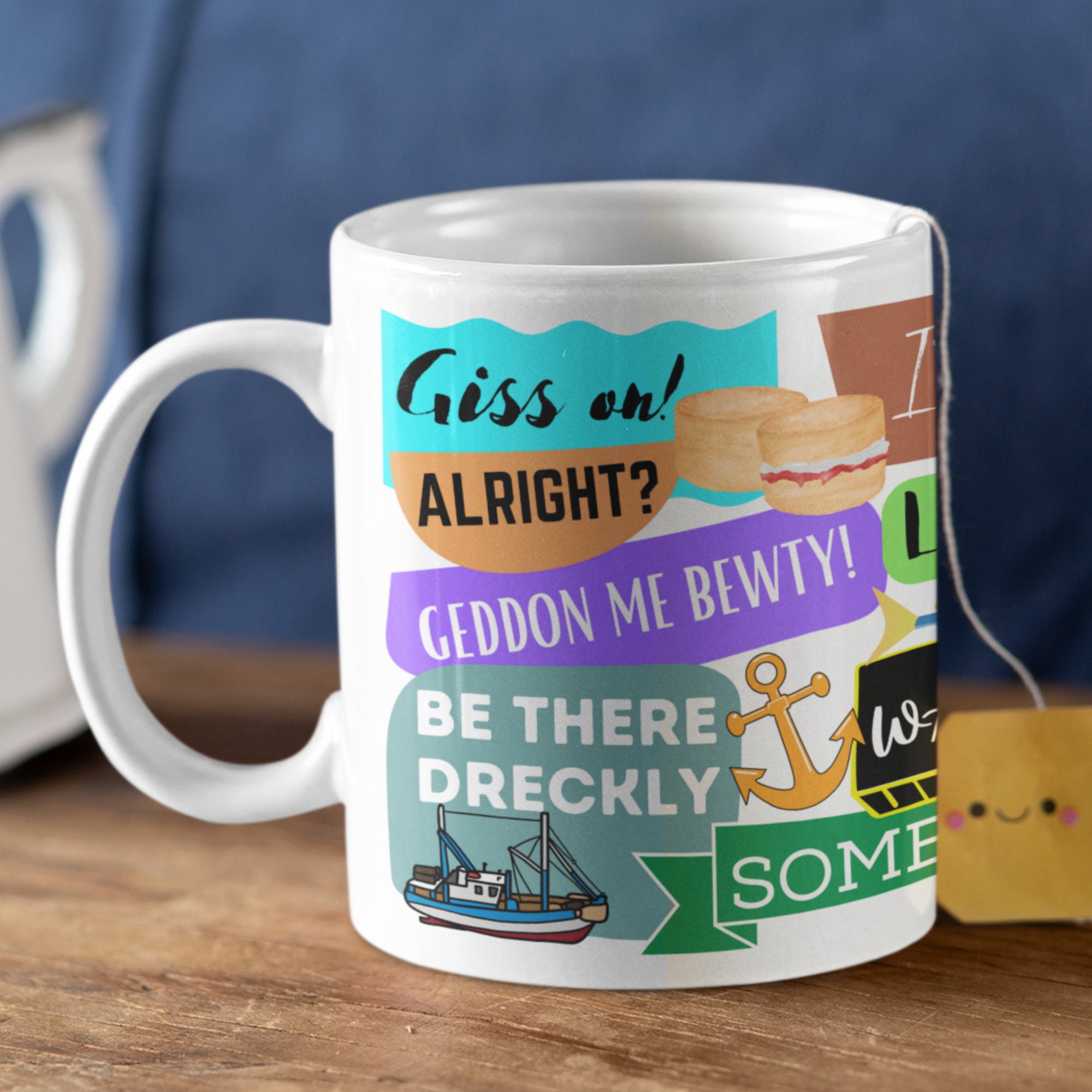 Cornish Mug, Cornish Slang, Sayings, Cornwall Gift, Funny Cornwall Mug