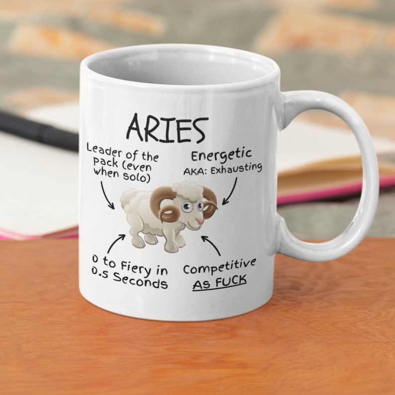 MugginTheMule Aries Traits Mug - Thumbnail 2