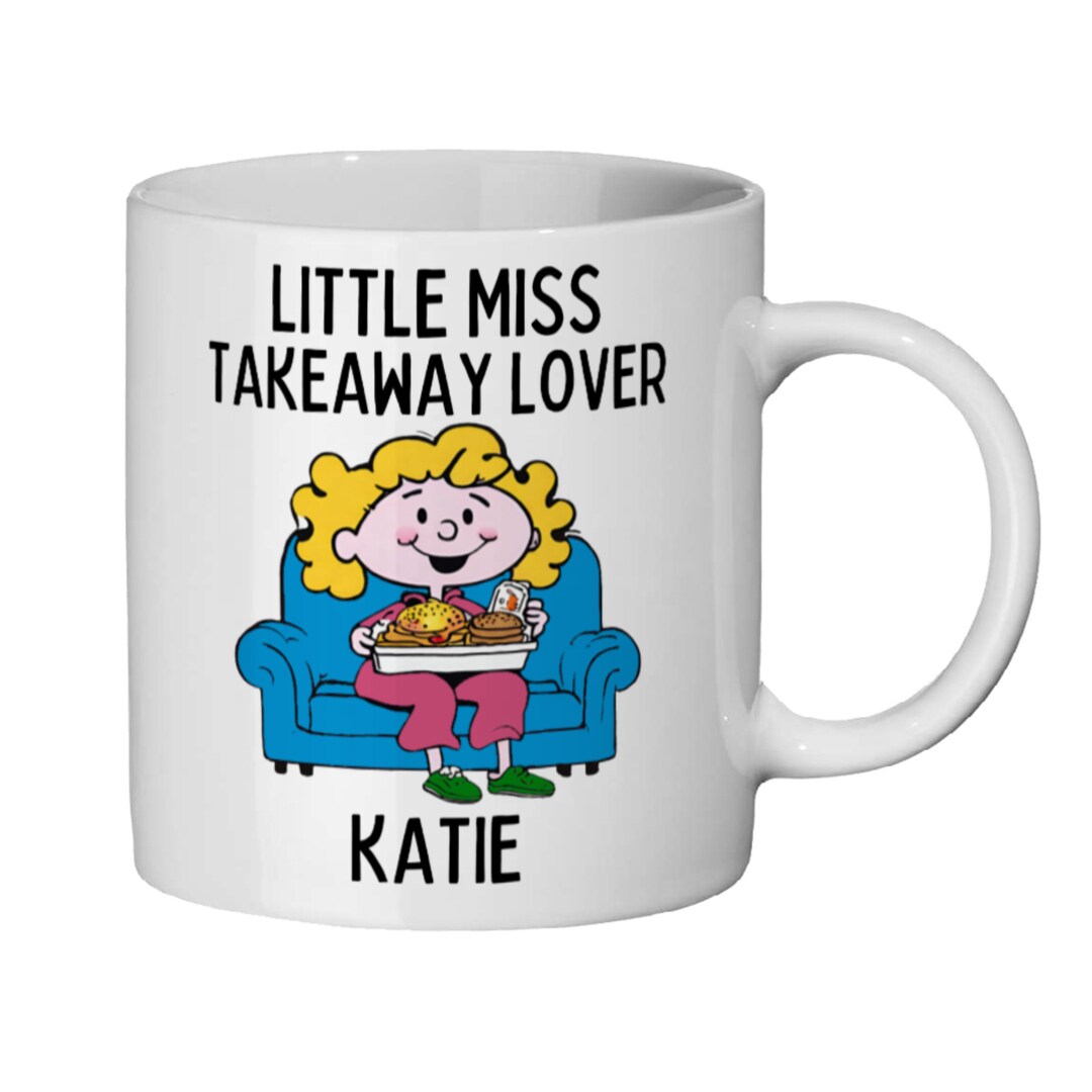 Personalized Takeaway Mug, LITTLE MISS TAKEAWAY Lover, Takeaway Coffee ...
