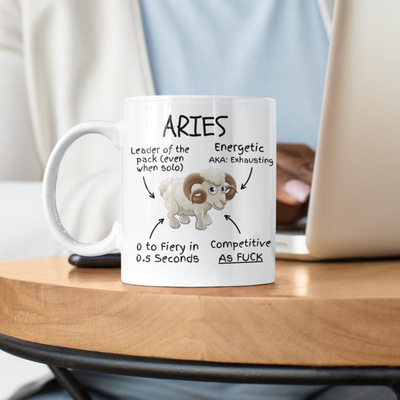 MugginTheMule Aries Traits Mug - Thumbnail 3