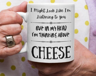 CHEESE Gift, Gift for Cheese Lover, Foodie, Cheese Mug / Cup, Novelty Mug
