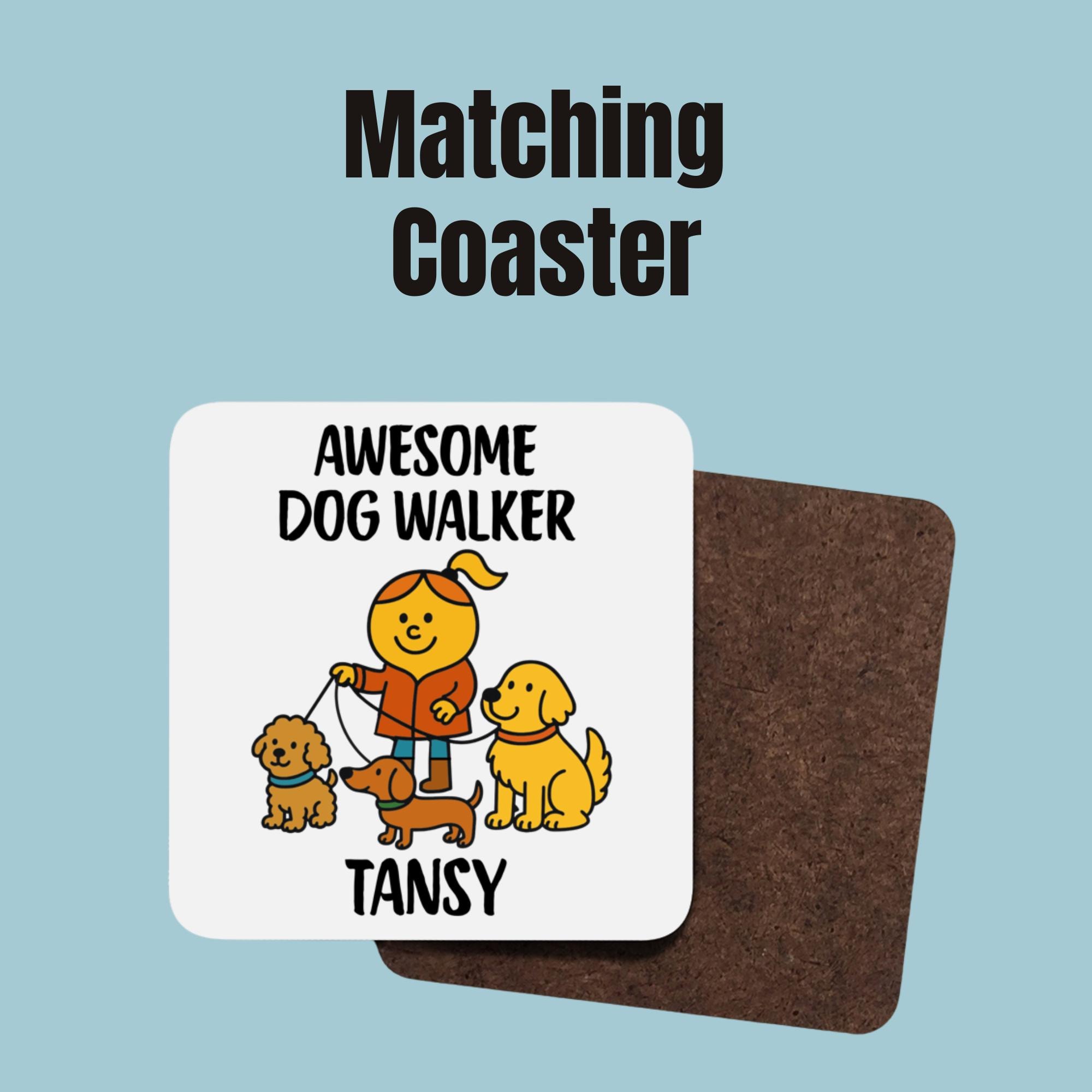 Dog Walker Mug, Personalized Dog Walking Thankyou Gift, Professional Dog Walker Gift, Gift for Pet Sitter, Dog Sitting Gifts, Custom Dog Mug