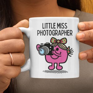 Little Miss Photographer Mug or Coaster, Photography Mug, Photographer Gift, Funny Photographer Mug, Camera Lover Mug, Photography Lover Mug