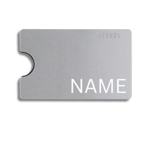 Smart® portemonnee RFID-blokkerende metalen kaarthouder Geldclip Minimalistische portemonnee voorvak met graveeroptie op achterkant - aluminium