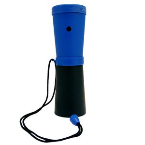 Storus® SuperHorn, Breath Powered Horn for Safety, Parties, Sports, Rallies, Protests, Hiking, Camping + More - Blue + Black