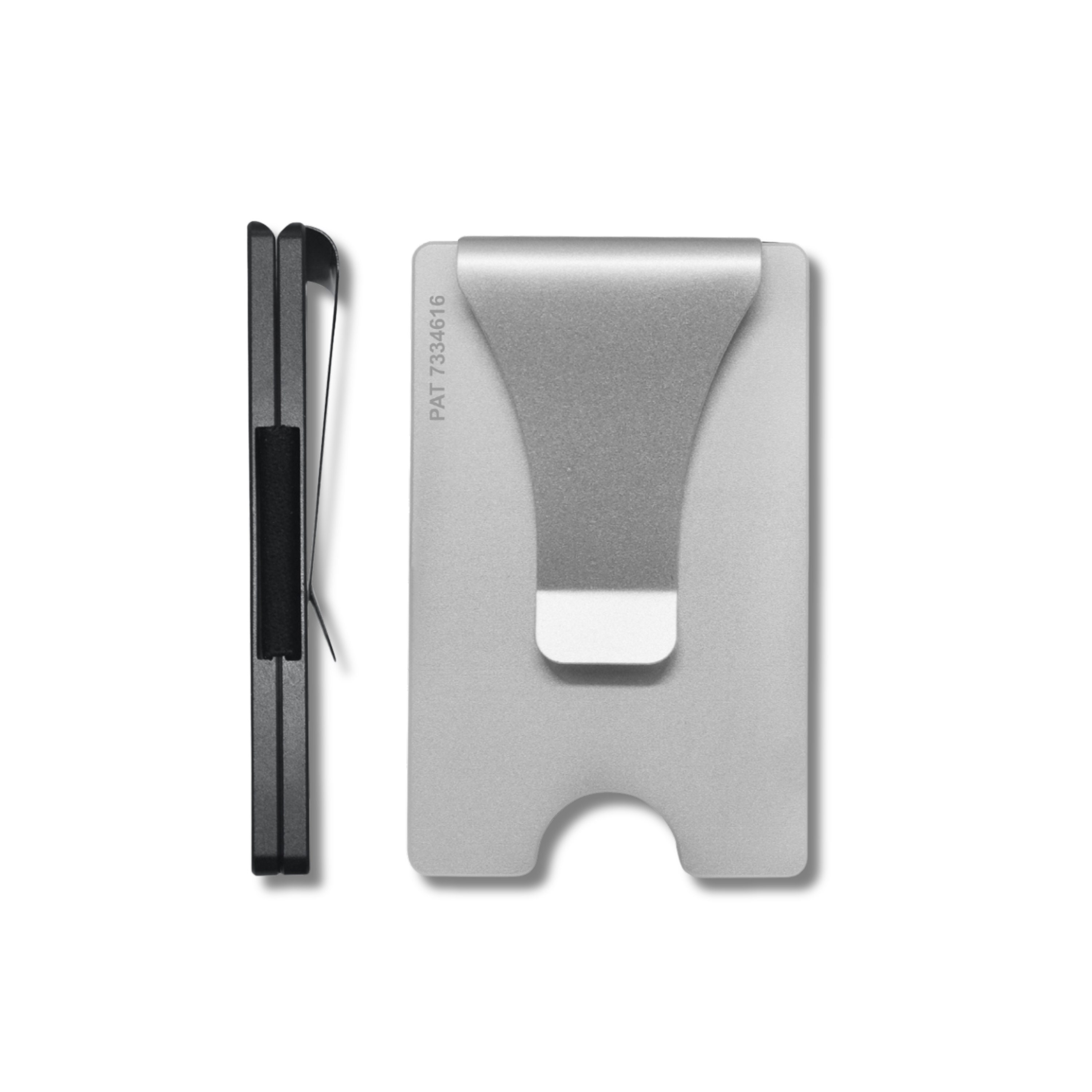Brushed Aluminum RFID Wallet: Minimalist Money Clip Card Holder