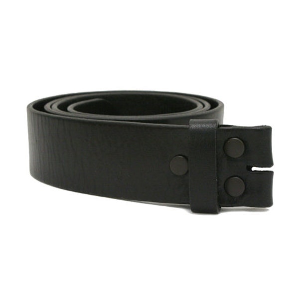 Smart Belt Strap Fits Storus Smart Belt Buckle or Any Buckle, Italian-Tanned Leather, for Men 1pc Black
