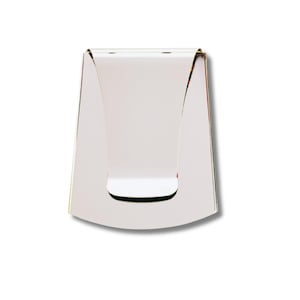 Portatarjetas con clip para billetes inteligente, billetera minimalista con bolsillo frontal para hombre, regalo, boda, Navidad, viajes, acero inoxidable pulido