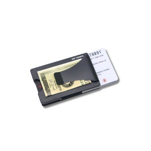 Storus Smart Wallet RFID blocking card holder money clip wallet for men gift black