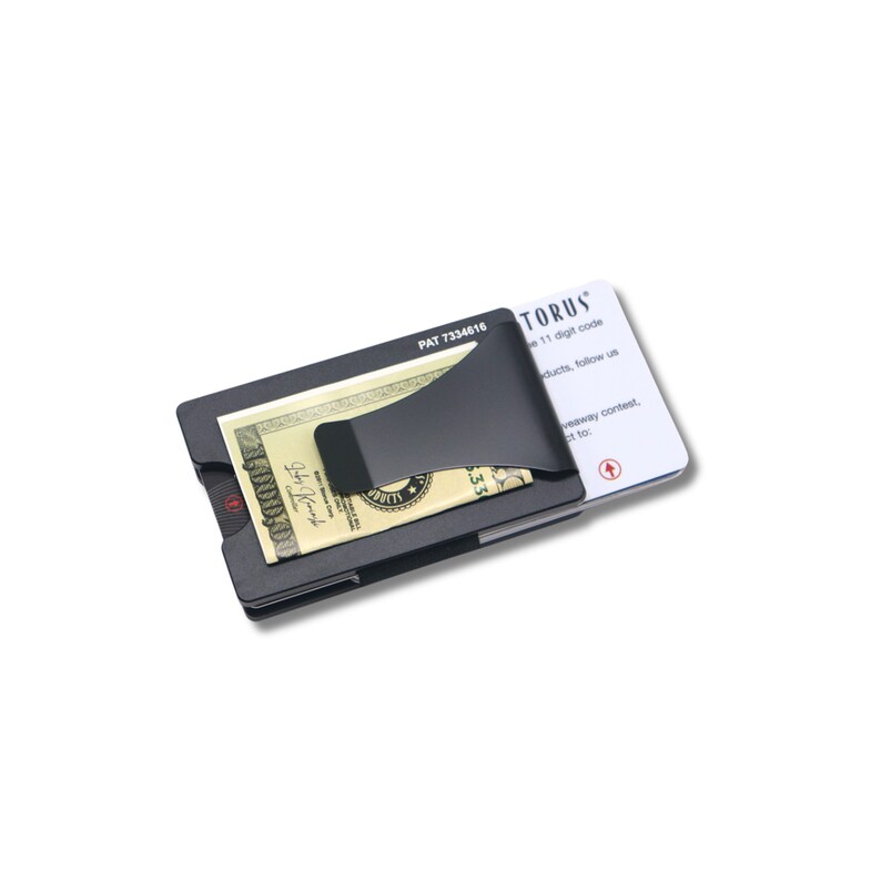 Storus Smart Wallet RFID blocking card holder money clip wallet for men gift black