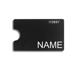 Billetera Smart® con bloqueo RFID, tarjetero de metal, clip para billetes, billetera minimalista con bolsillo frontal y opción de grabado en la parte posterior - Negro Premium