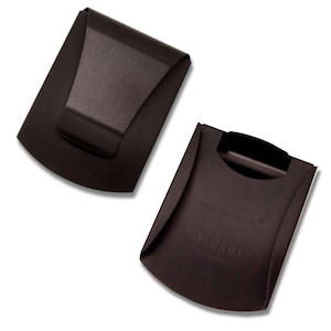 Portatarjetas con clip para billetes inteligente, billetera minimalista con bolsillo frontal para hombre, regalo, boda, Navidad, viajes, color negro mate