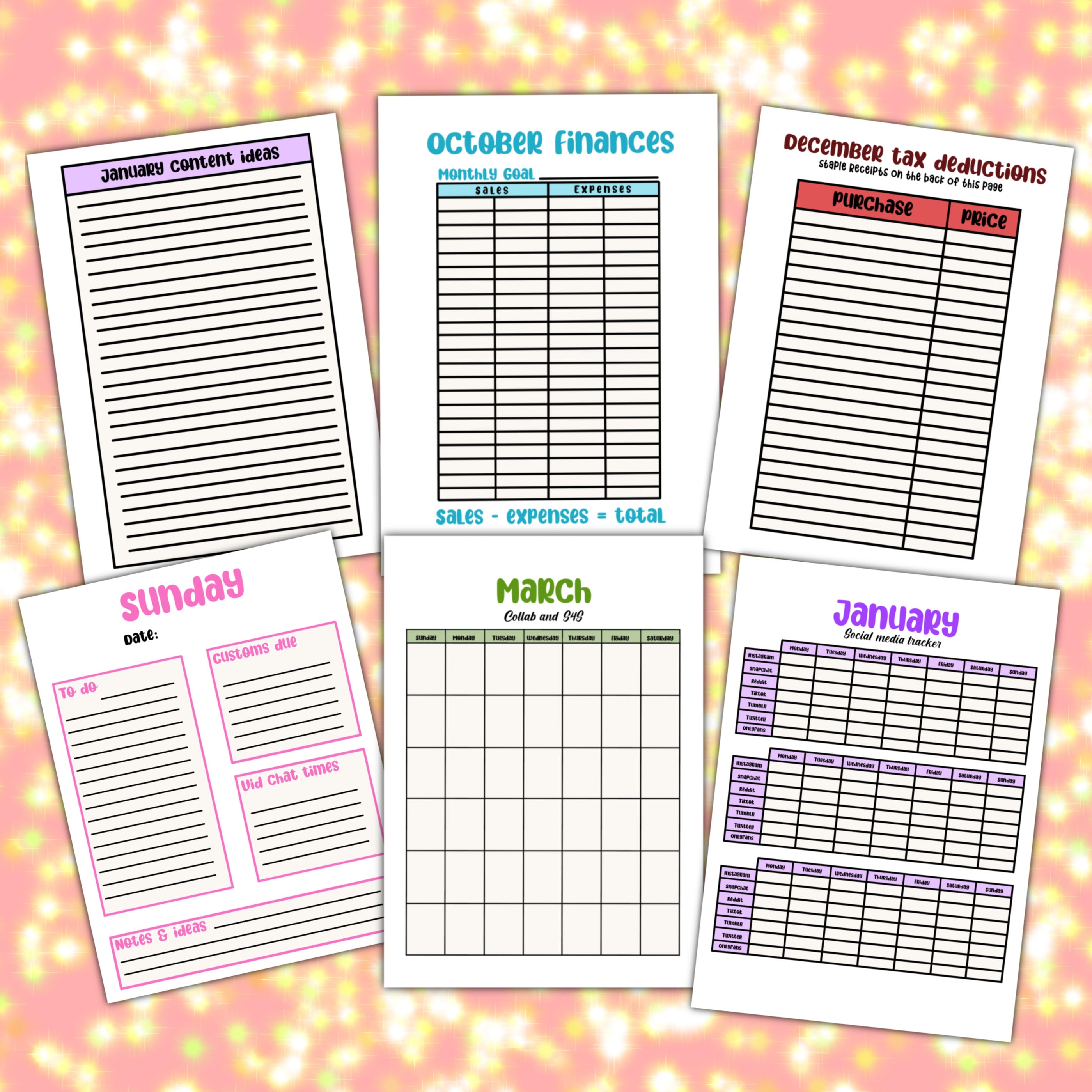 Onlyfans Ultimate Planner Etsy