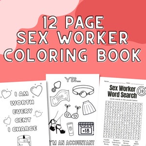 Sexworker/Onlyfans Coloring Book (12 pages)