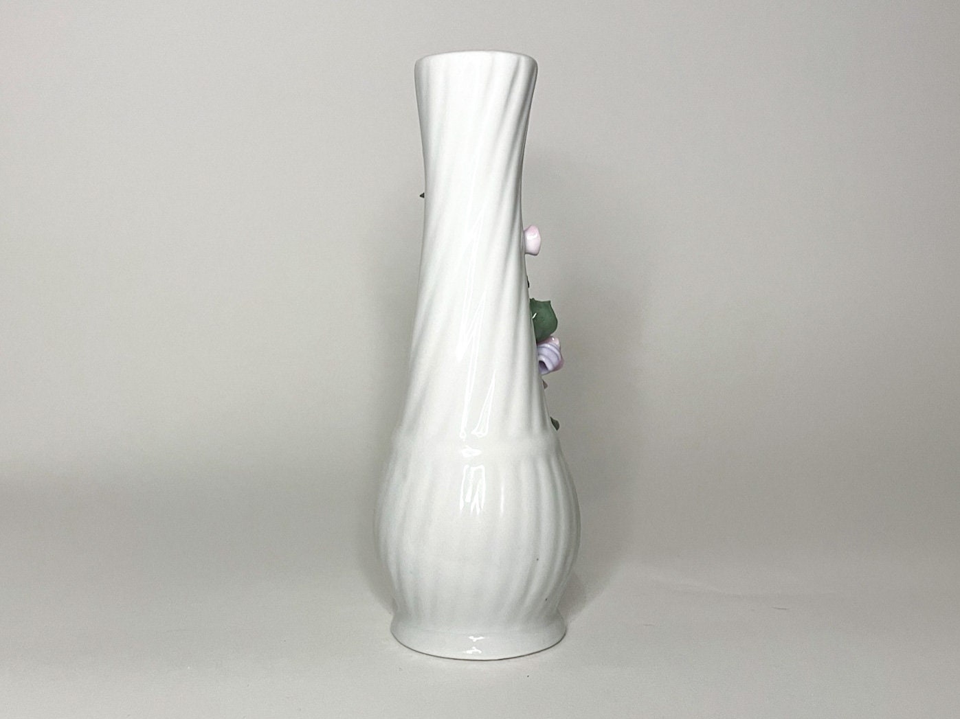 Vintage Purple Flower Bud Vase Etsy