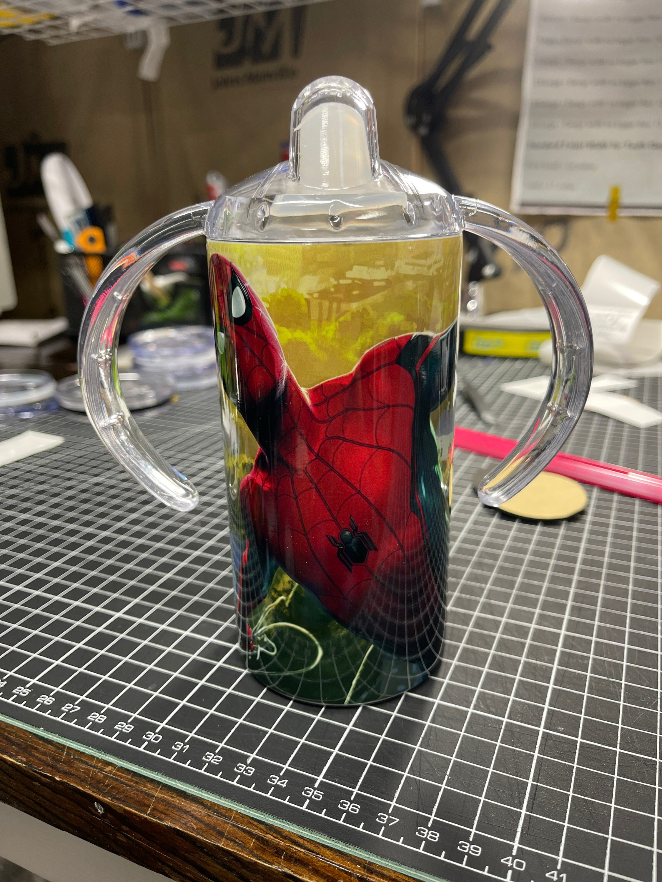 Spiderman sippy cup