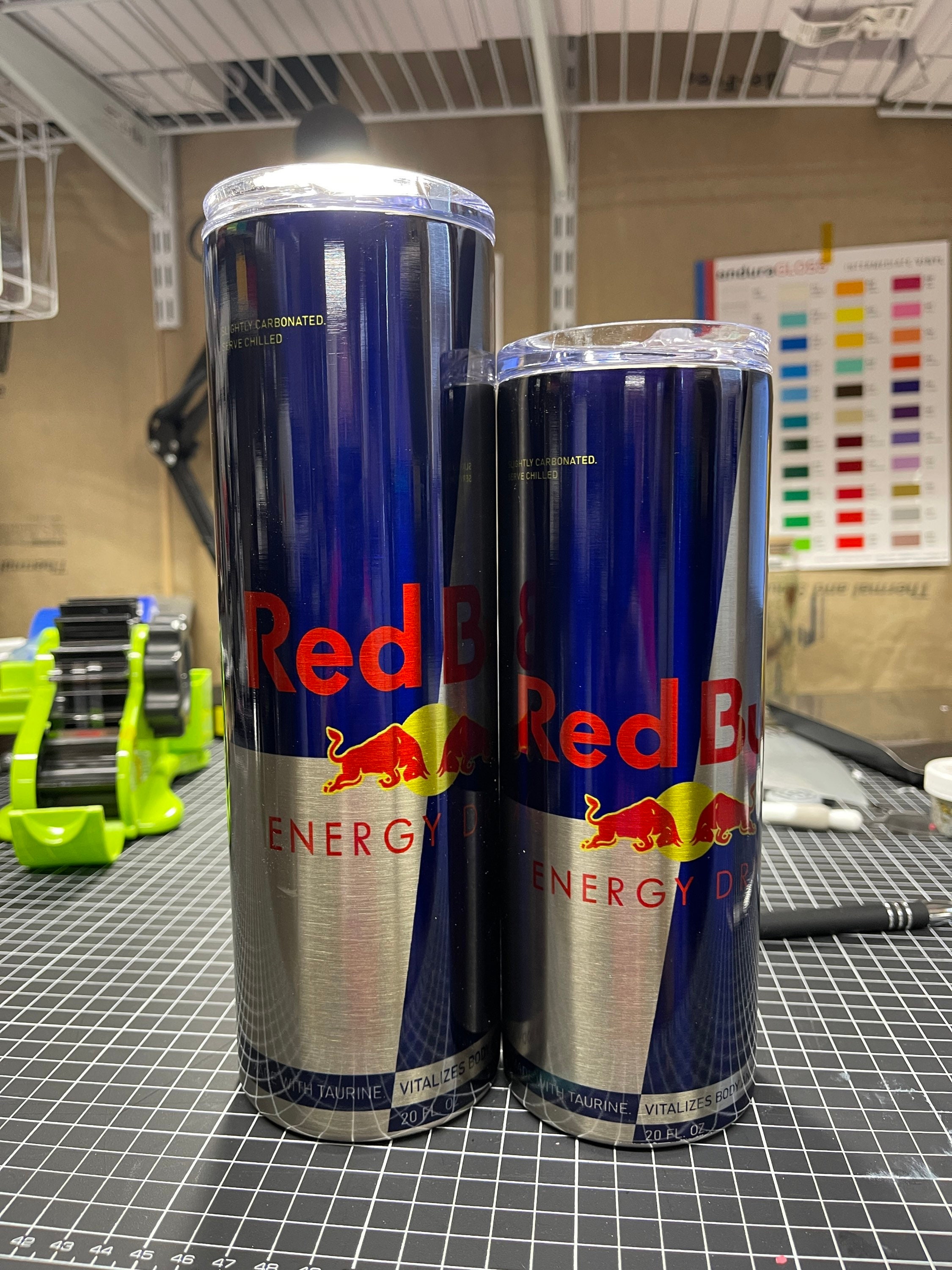 Red Bull Stainless Steel Tumbler Etsy