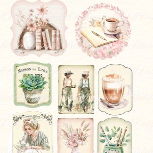Kit papiers imprimés "My favorite place Kit Complémentaire" kit junk journal papier scrapbooking