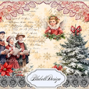 victorian digital paper "COMING SOON" scrapbooking kit junk journal printable digital download