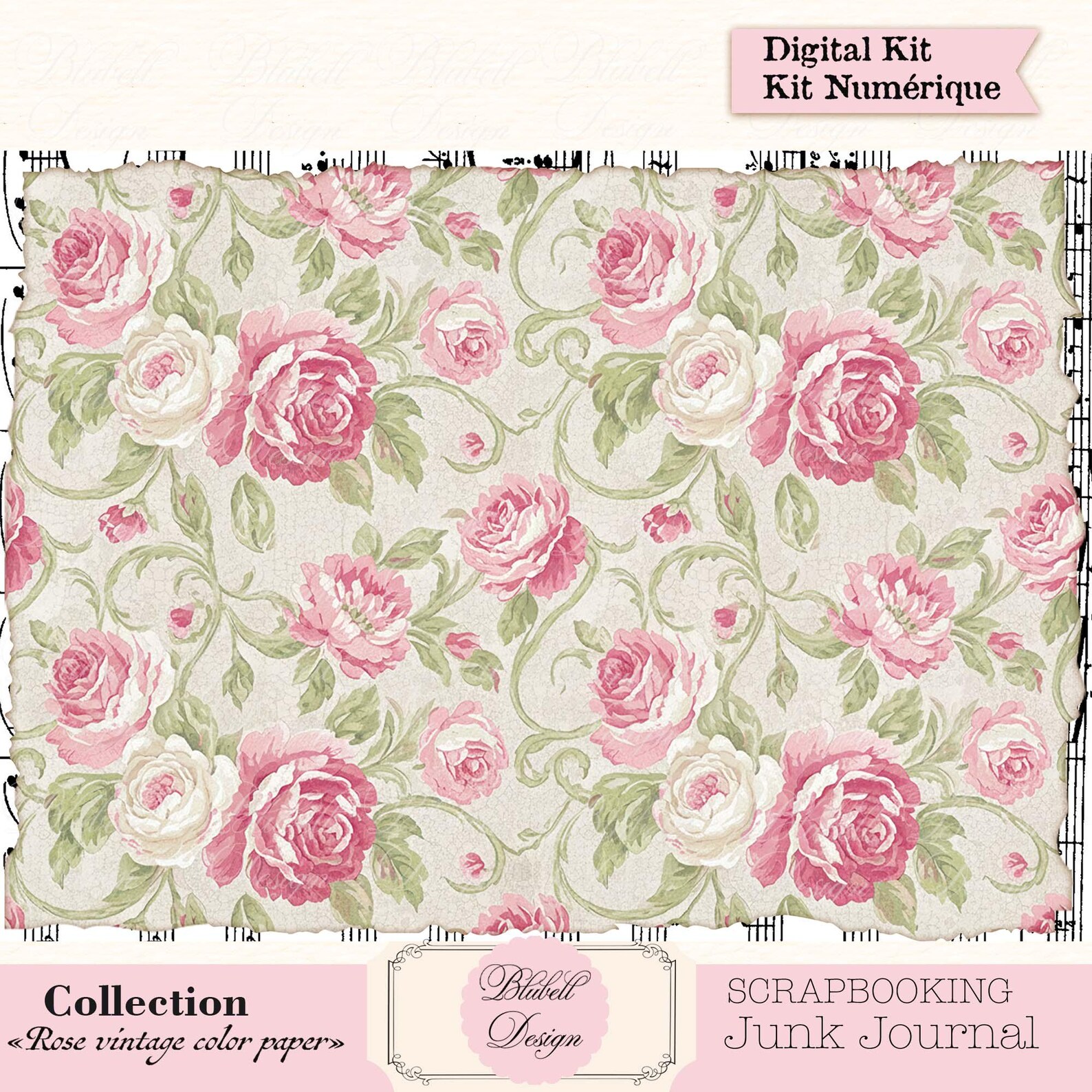 Shabby Digital Background Paper 