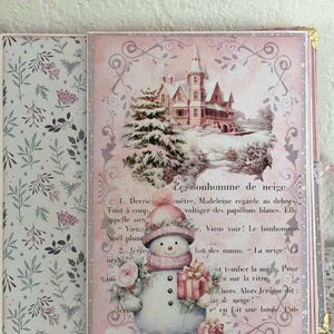 Album Photos de Noël shabby cadeau fait main imagem 7