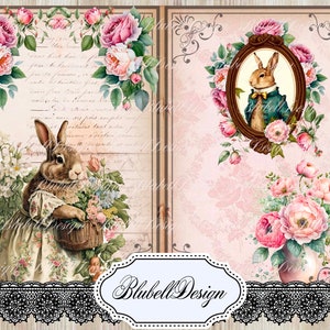 Kit papiers imprimés victoriens  "Comme dans les contes " kit junk journal scrapbooking