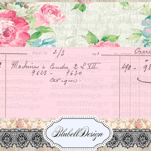 Digitale Papiere „Wallpaper and Border“ Junk Journal Kit druckbares digitales Papier herunterladen Scrapbooking
