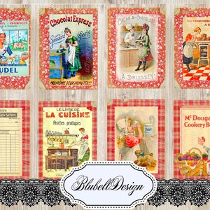 Vintage digitale Papiere „Grandma's Kitchen“ Scrapbooking Junk Journal Kit digitaler Download druckbares digitales Papier